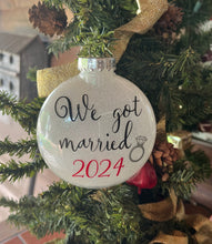 Load image into Gallery viewer, Just Married Gifts, Just Married Gift, Just Married Gift Ornament