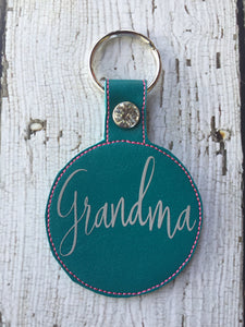 Personalized Grandma Keychain