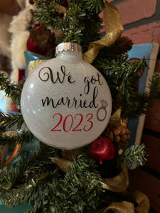 Married Ornament, Married Ornament Gift, Married Gift Ornament, Just Married Gift Ideas, Gift For Just Married, Married Christmas Gift