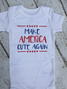 Make America Cute Again Baby Outfit, Baby Outfit Make America Cute Again, Donald Trump Baby Outfit, Donald Trump Baby Clothes, Newborn Baby