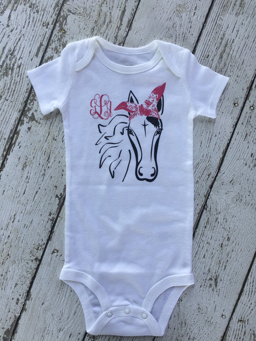 Horse Farm Animal Personalized Baby Outfit, Personalized Baby Outfit Horse Farm Animal, Horse Farm Animal Baby Outfit Personalized
