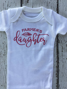 Farmers Daughter Baby Outfit, Farmers Daughter Outfit, Farmers Daughter Baby Gift, Farmers Daughter Baby Shower Gift, Farmers Daughter Baby