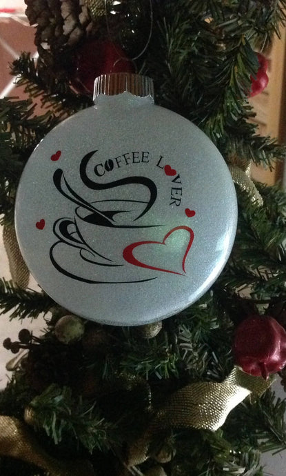 Coffee Lovers Christmas Ornament, Love Coffee Christmas Gift, Coffee Christmas Ornament, Coffee Lovers Gift Ideas, Birthday Gift