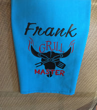 Load image into Gallery viewer, Personalized Master Chef Grill Towel, Master Chef Personalized Grill Towel, Personalized Towel Master Chef Grill, Gift Ideas for Men