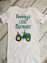 Load image into Gallery viewer, Farmers Son Farm Tractor Bodysuit, Farm Tractor Bodysuit Farmers Son, Bodysuit Farmers Son Farm Tractor, Daddys Little Farmer Outfit