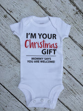 Load image into Gallery viewer, Baby Christmas Outfit, Christmas Outfit Baby, Outfit Baby Christmas, Baby Christmas Bodysuit, Christmas Baby Bodysuit Outfit