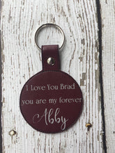 Load image into Gallery viewer, Personalized Boyfriend Keychain, Boyfriend Keychain Personalized, Keychain Personalized Boyfriend, Boyfriend Husband Gift, Husband Gift