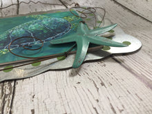 Load image into Gallery viewer, Sea Turtle Gifts, Sea Turtle Wall Decor, Sea Turtle Home Decor, Turquoise Home Decor, Turquoise Metal Wall Art, Sea Turtle Wall Hanging