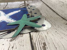 Load image into Gallery viewer, Starfish Gift, Starfish Wall Decor, Starfish Home Decor, Starfish Metal Wall Art, Turquoise Home Decor, Starfish Wall Art