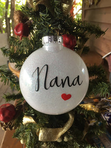 Nana Ornament, Nana Ornament Gift, Nana Gift Ornament, Nana Gift Ideas, Gift For Nana, Nana Christmas Gift, Nana Christmas Ornament
