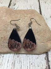 Load image into Gallery viewer, Leather Embossed Earrings, Embossed Leather Earrings, Embossed Earrings Leather, Leather Gift Ideas For Her