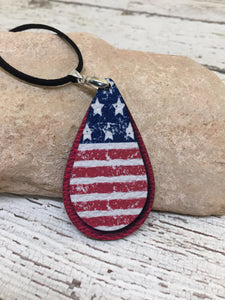 Patriotic Earrings, Patriotic Necklace, Patriotic Jewelry, Patrotic Jewelry For Women, Patriotic Gift For Her, America Flag Jewelry For Her