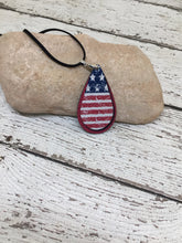 Load image into Gallery viewer, Patriotic Earrings, Patriotic Necklace, Patriotic Jewelry, Patrotic Jewelry For Women, Patriotic Gift For Her, America Flag Jewelry For Her